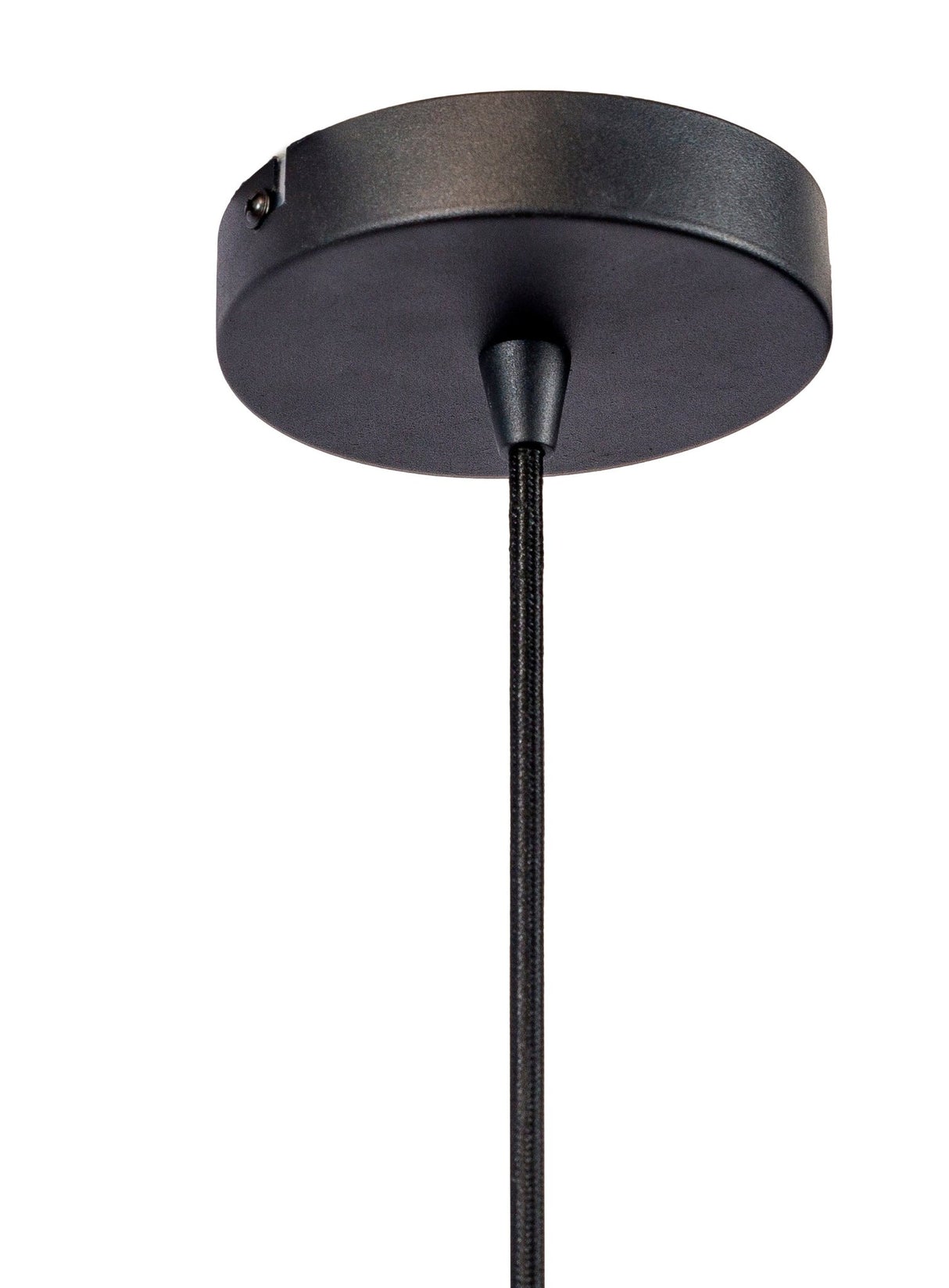 Industrial Pendant Lamp Ursul Black Metal 1-light Ø55 cm