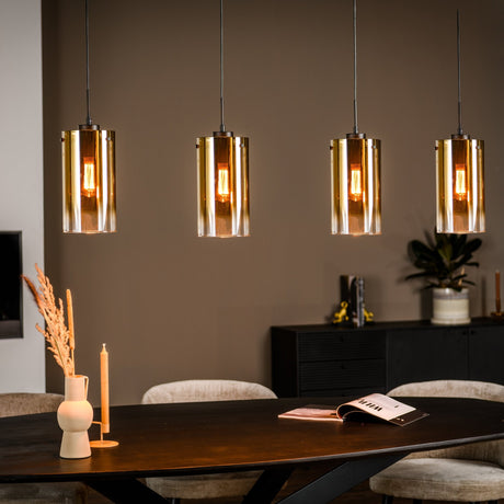 Ceiling lamp Celia glass gold