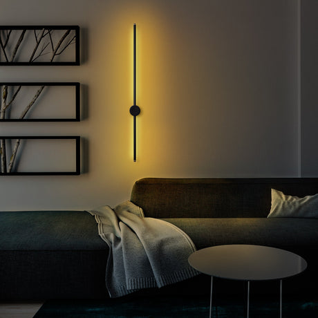 Black Metal Wall Lamp Vortex