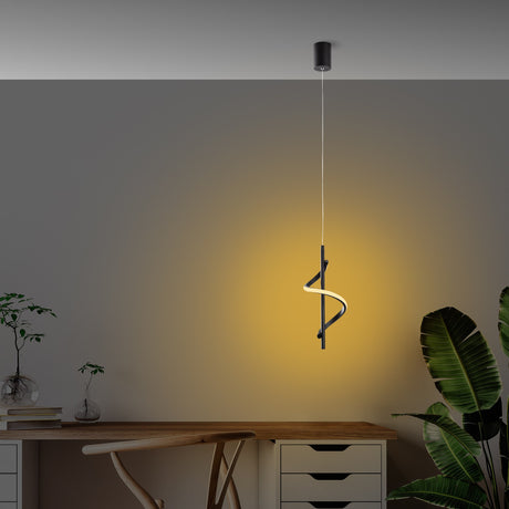Black Metal Pendant Lamp Opulent