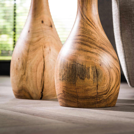Acacia Drop Side Table Set of 2 30x30x45 cm