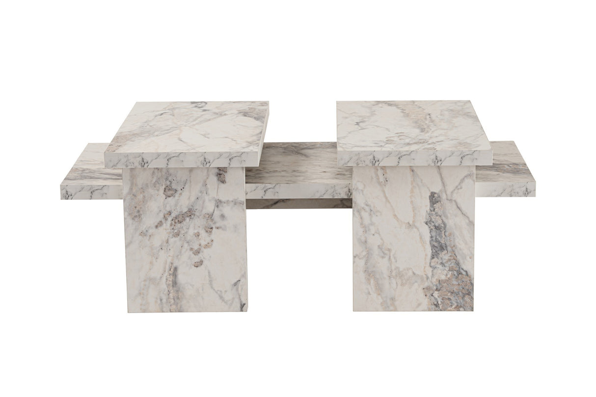Marble Look Melamine Coffee Table Rebellion