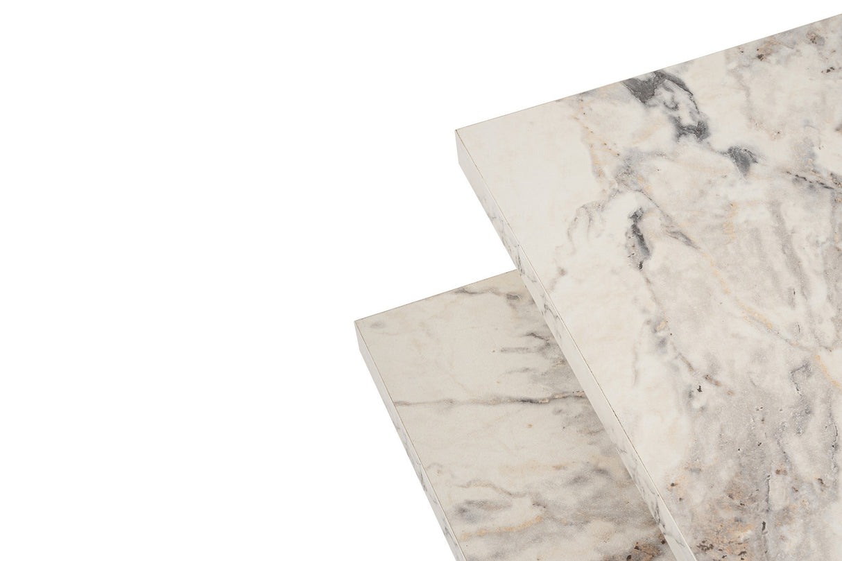Marble Look Melamine Coffee Table Rebellion