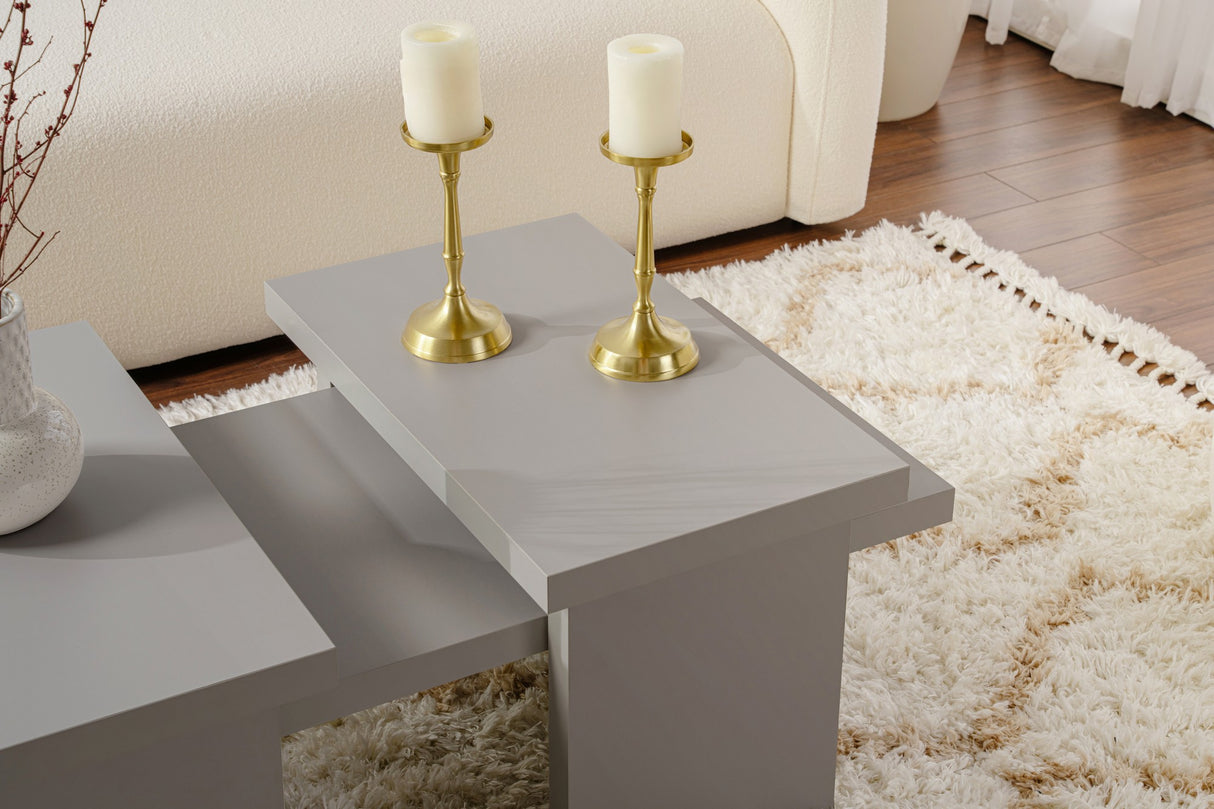 Gray Melamine Coffee Table Rebellion