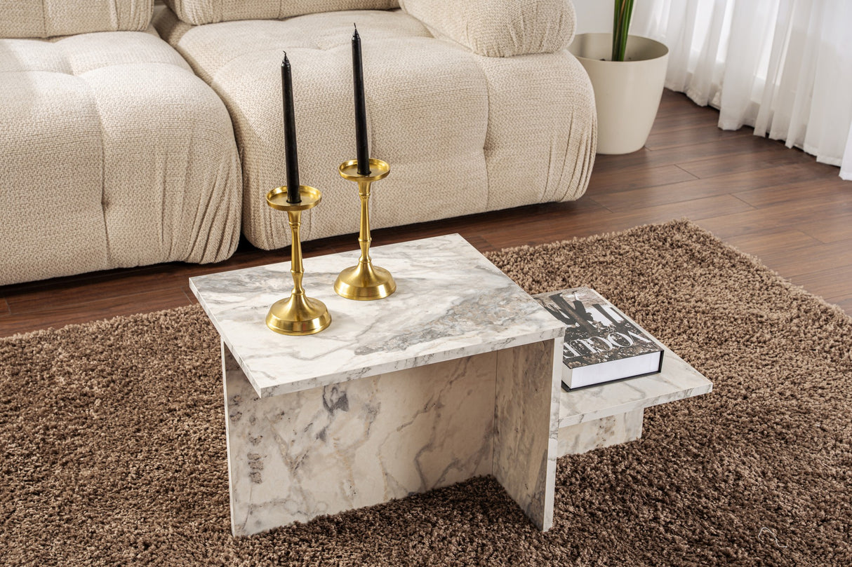 Eterna Marble Look Melamine Coffee Table