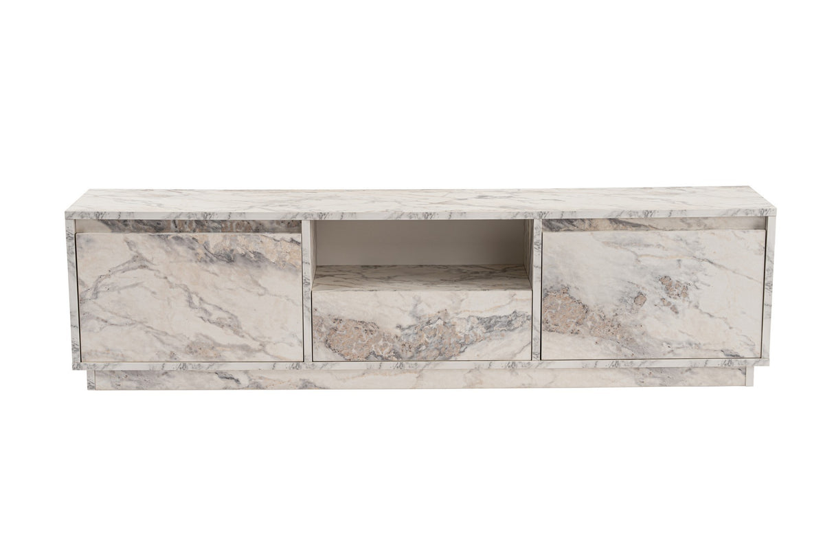 TV Furniture Marble Melamine Flare 42x160x29.5 cm