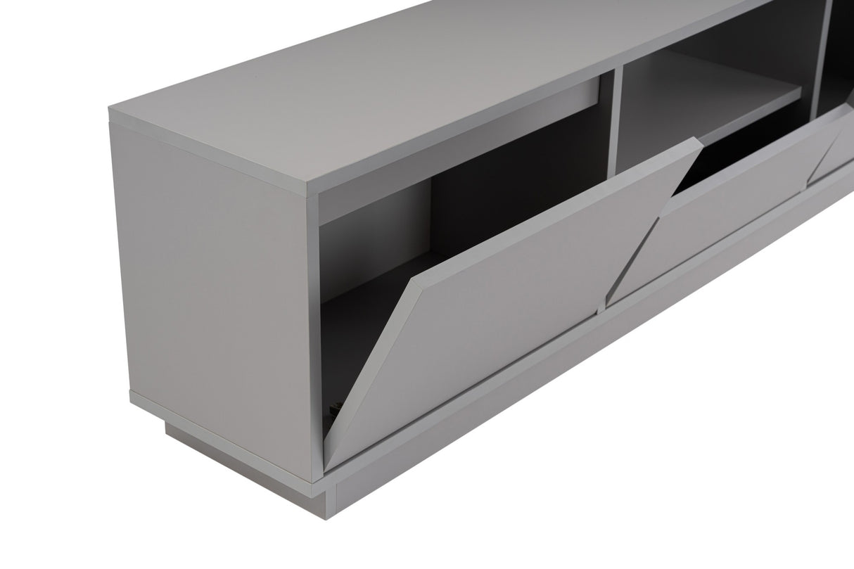 TV Furniture Gray Melamine Flare 42x160x29.5 cm