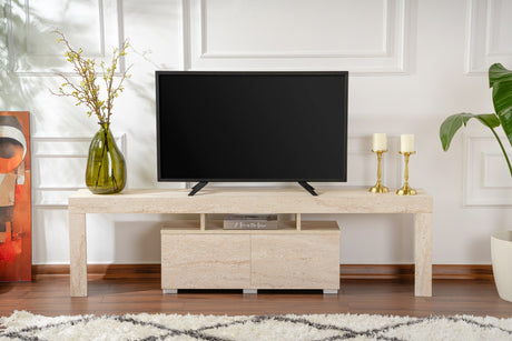 TV Furniture Beige Melamine Vertex 50x180x31.3 cm