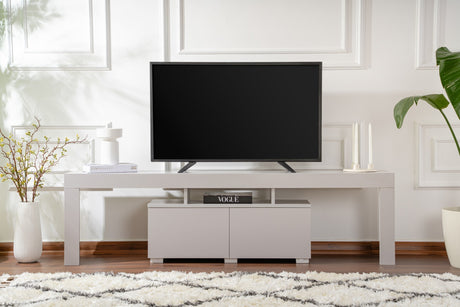 TV Cabinet Gray Melamine Vertex 50x180x31.3 cm