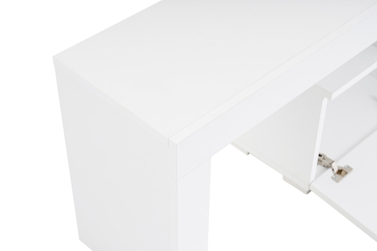 TV Cabinet White Melamine Vertex 50x180x31.3 cm