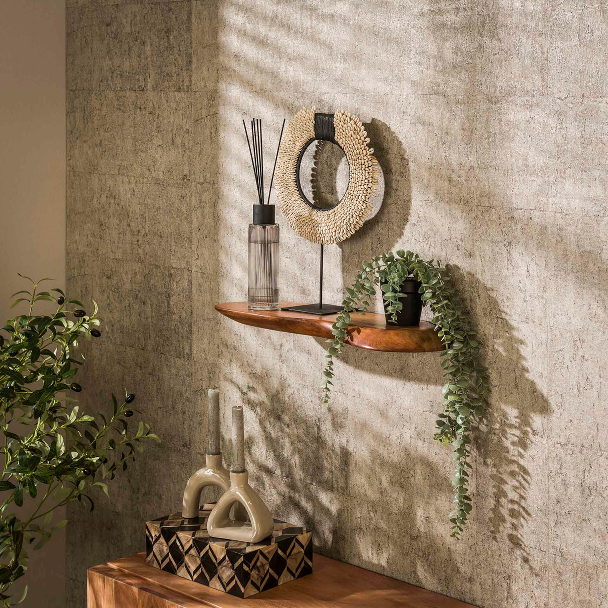 Nordic Wall Shelf 60 Solid Acacia