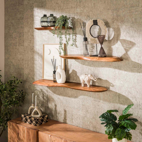 Nordic Wall Shelf 60 Solid Acacia