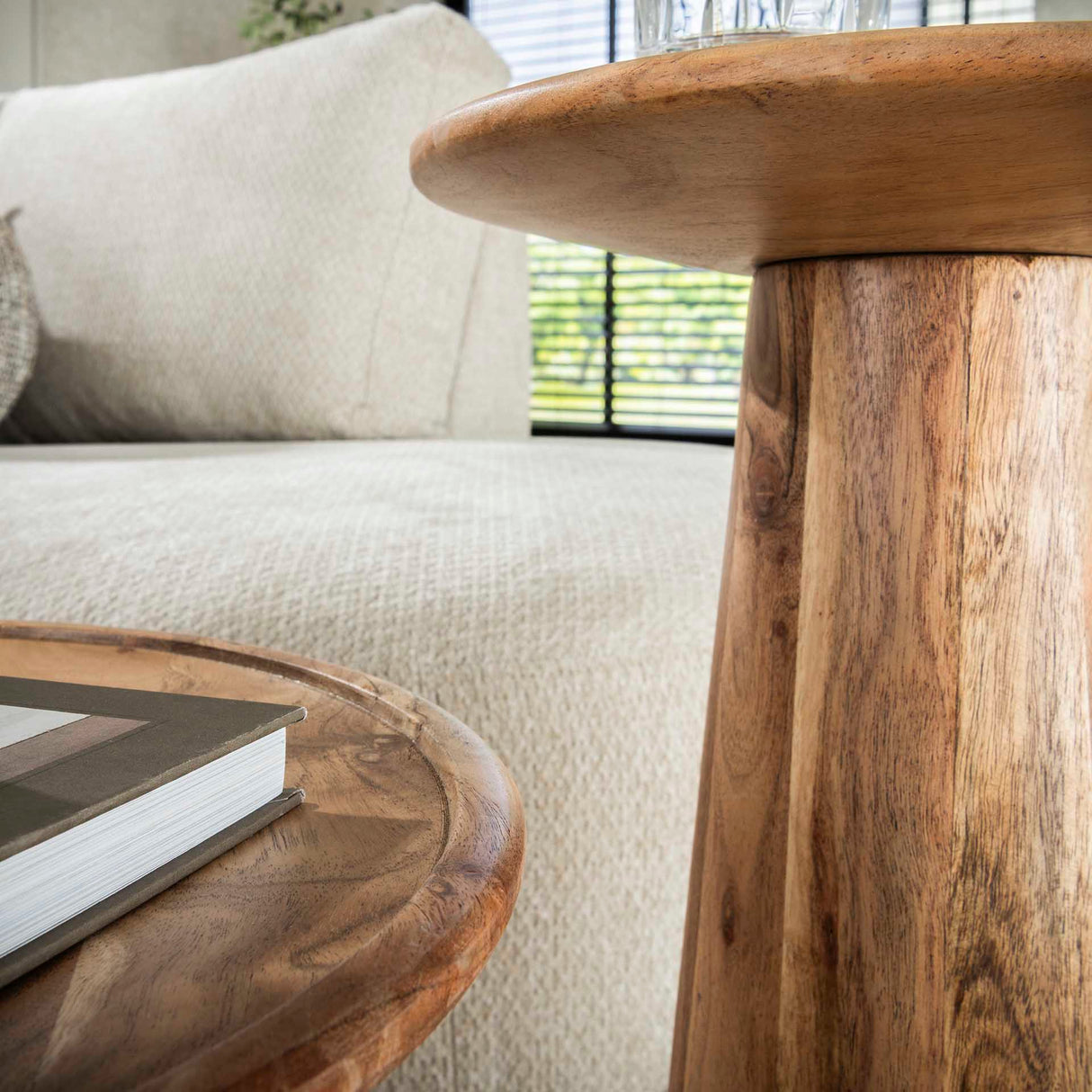 Side table set Nova acacia wood – set of 2