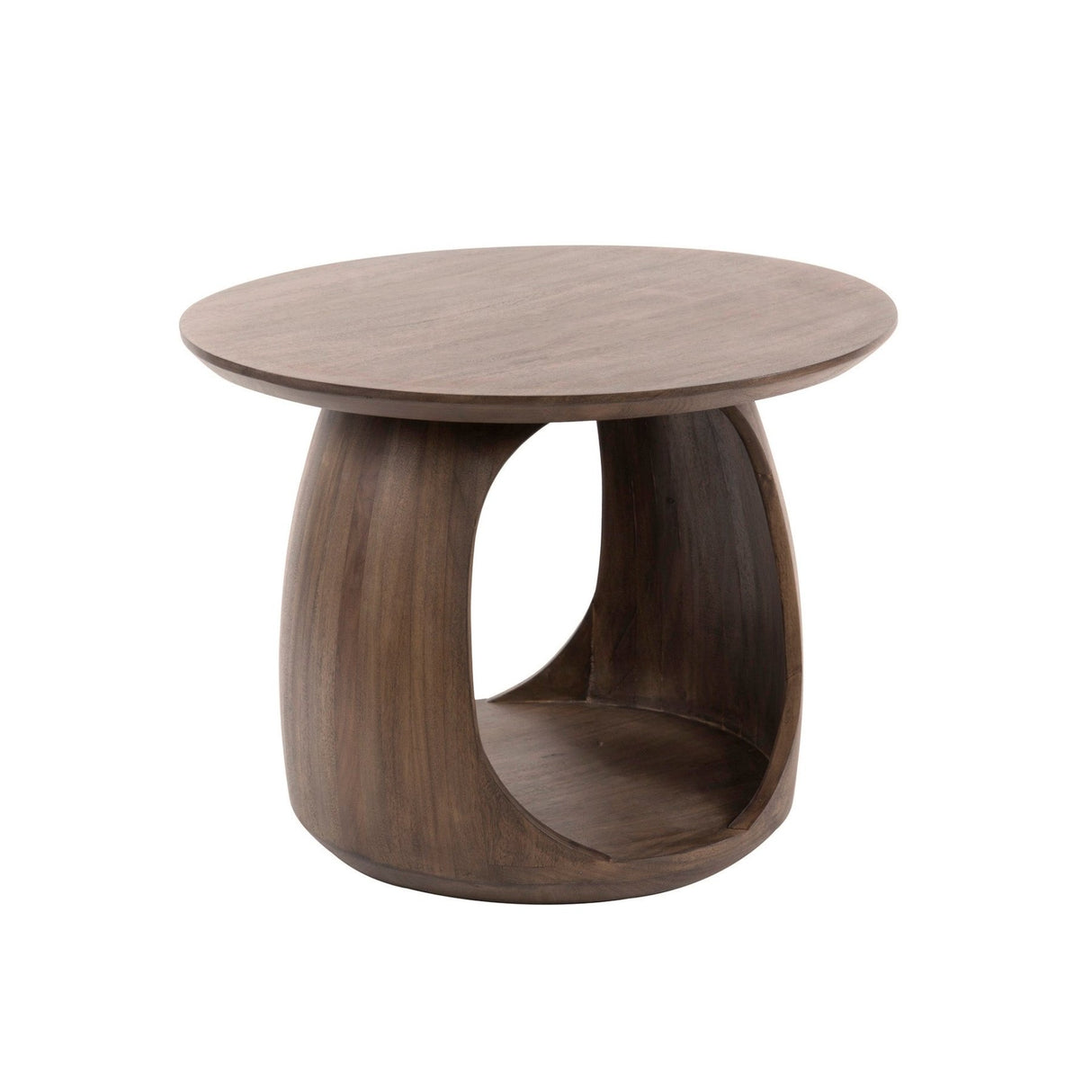 Side Table Nore Solid Acacia Brown 60x60x46 cm
