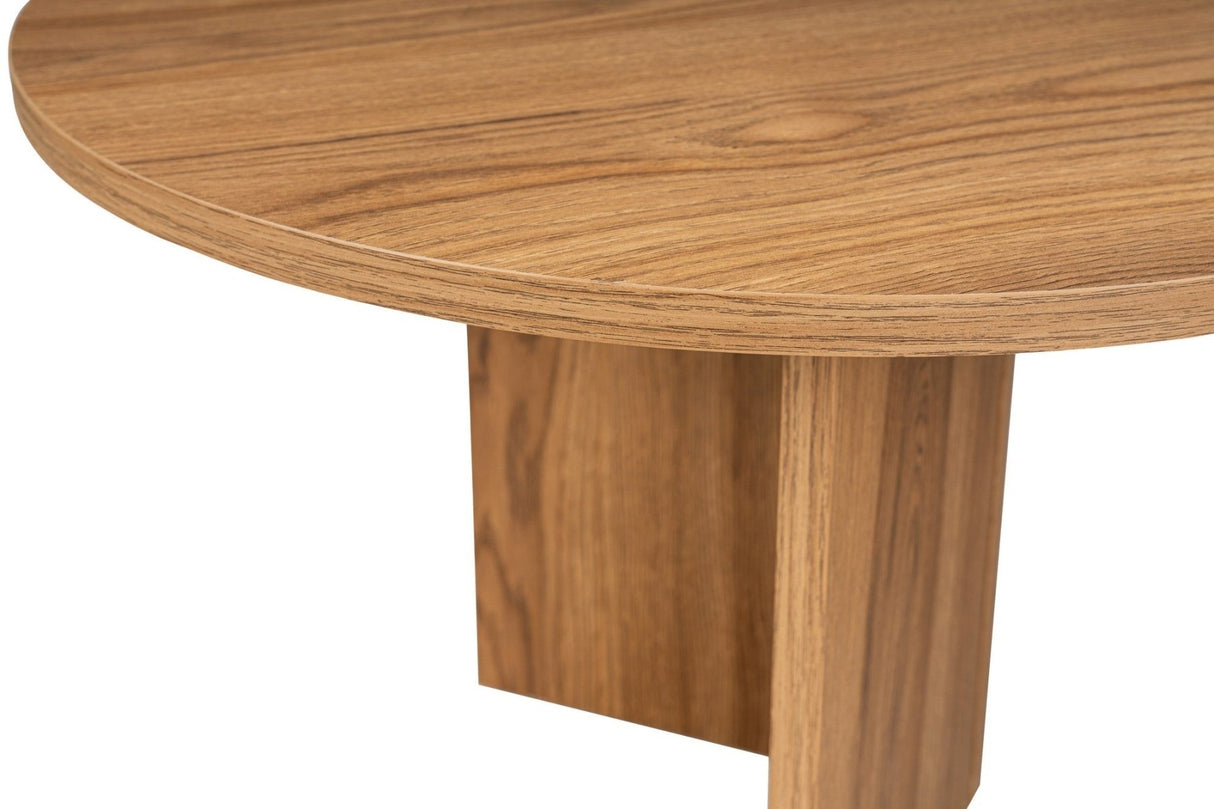 Oval Coffee Table Wood Look - 120x60
