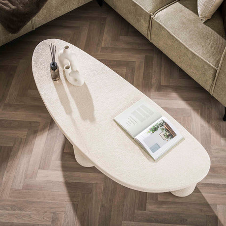 Sinan XL triangular coffee table marble composite