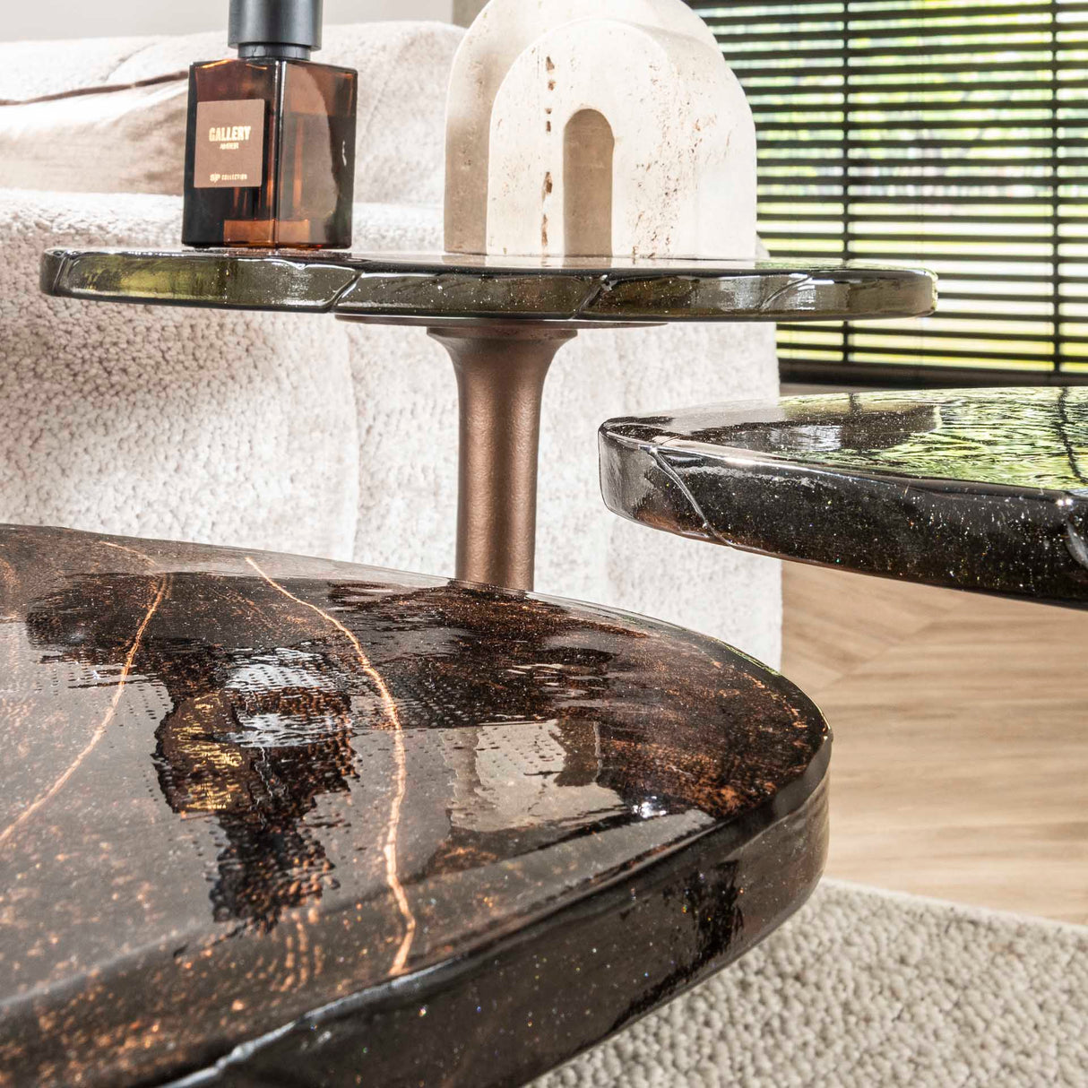 Side Table Vigo - Antique Copper 60 cm