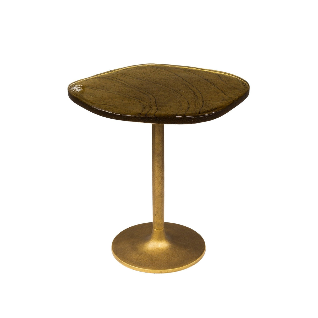 Side table Aurum S - Antique Gold Metal (53x42x50 cm)
