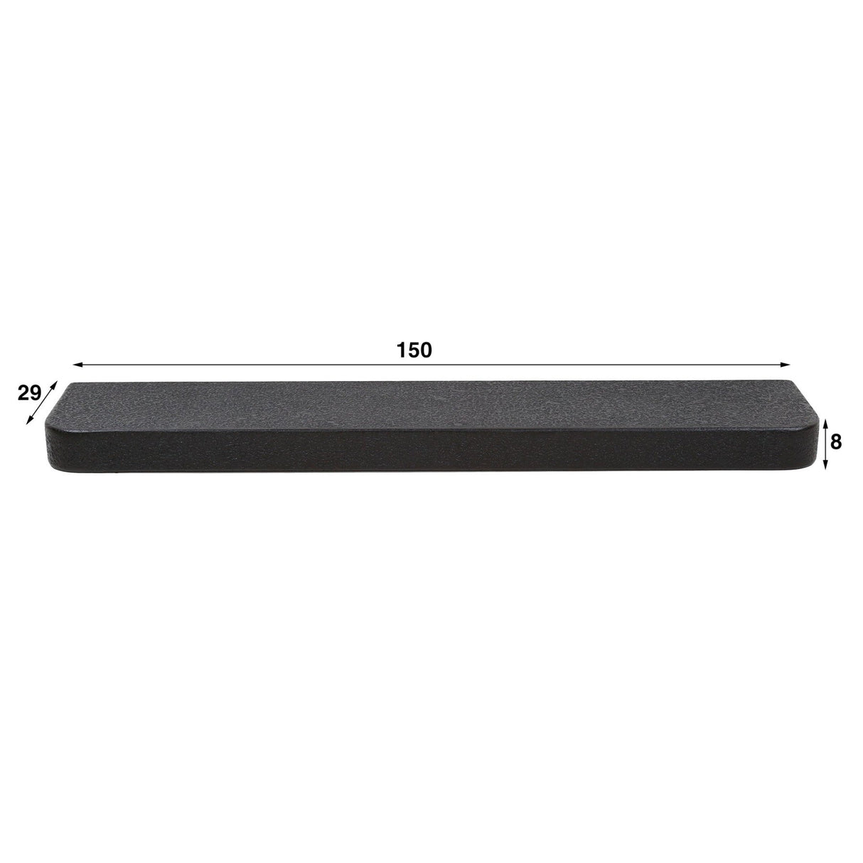 Wall shelf 150 cm Metallic Gray Aeris