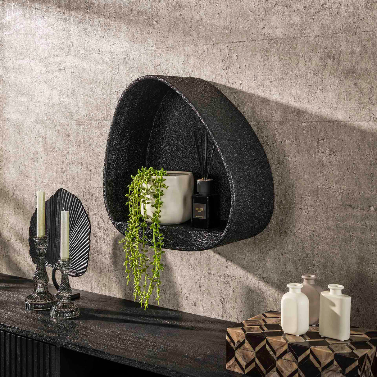 Wandscape Triangle metallic gray 42x21 cm Aeris