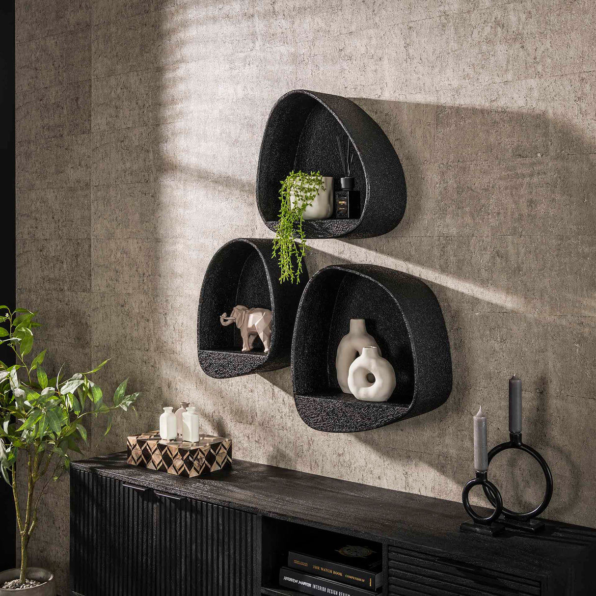 Wandscape Triangle metallic gray 42x21 cm Aeris
