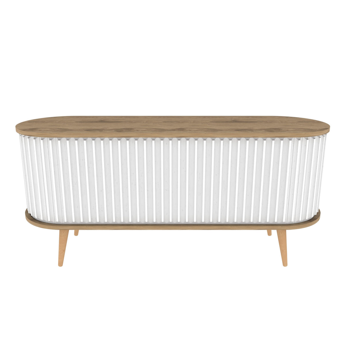 TV furniture stores oak white melamine 140x64x43 cm