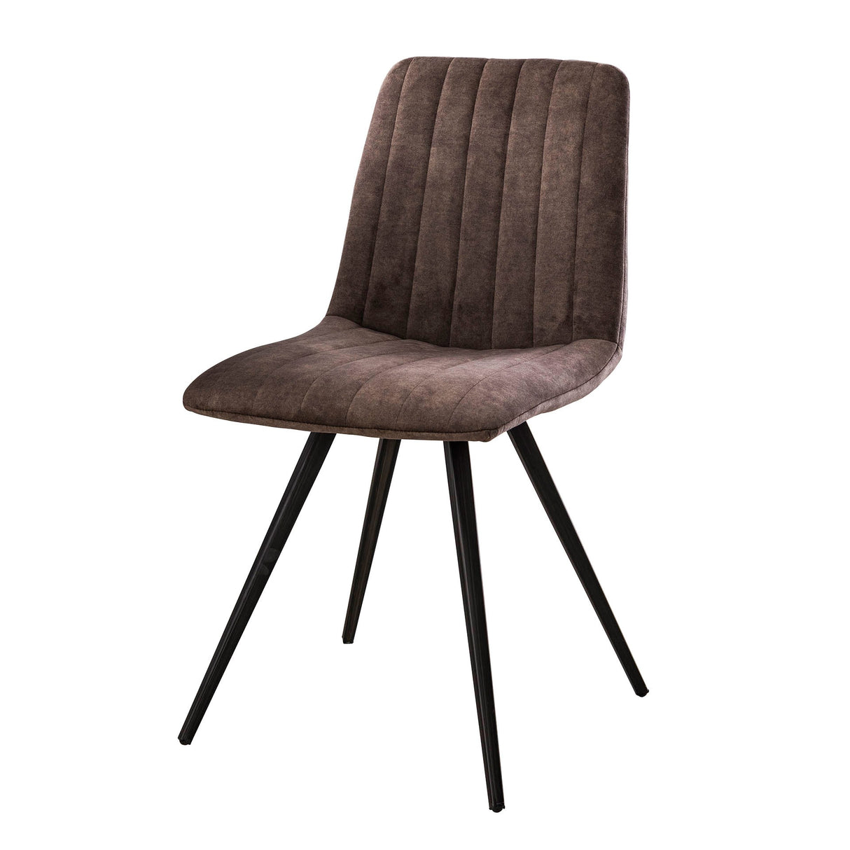 Set of 4 Dining Chairs Sadie Velvet Taupe - Without Armrests