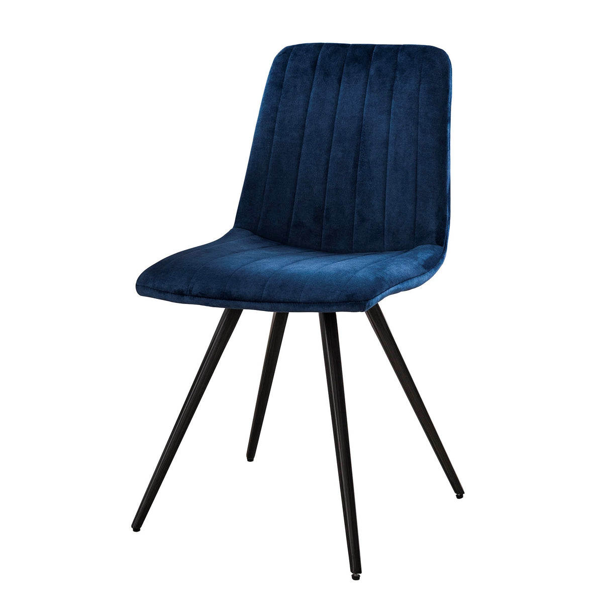 Sadie Velvet Dining Chair Blue - Without Armrests
