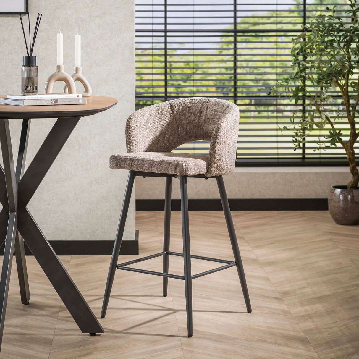 Set of 2 Alba Tissee Cargo Sand Bar Stools
