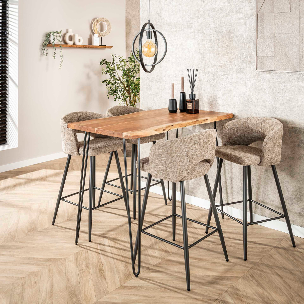 Set of 2 Alba Tissee Cargo Sand Bar Stools