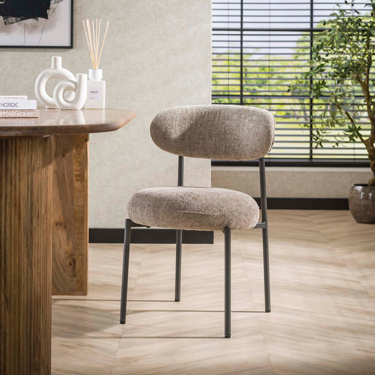 Set of 2 dining chairs Aero Tissee Cargo Sand