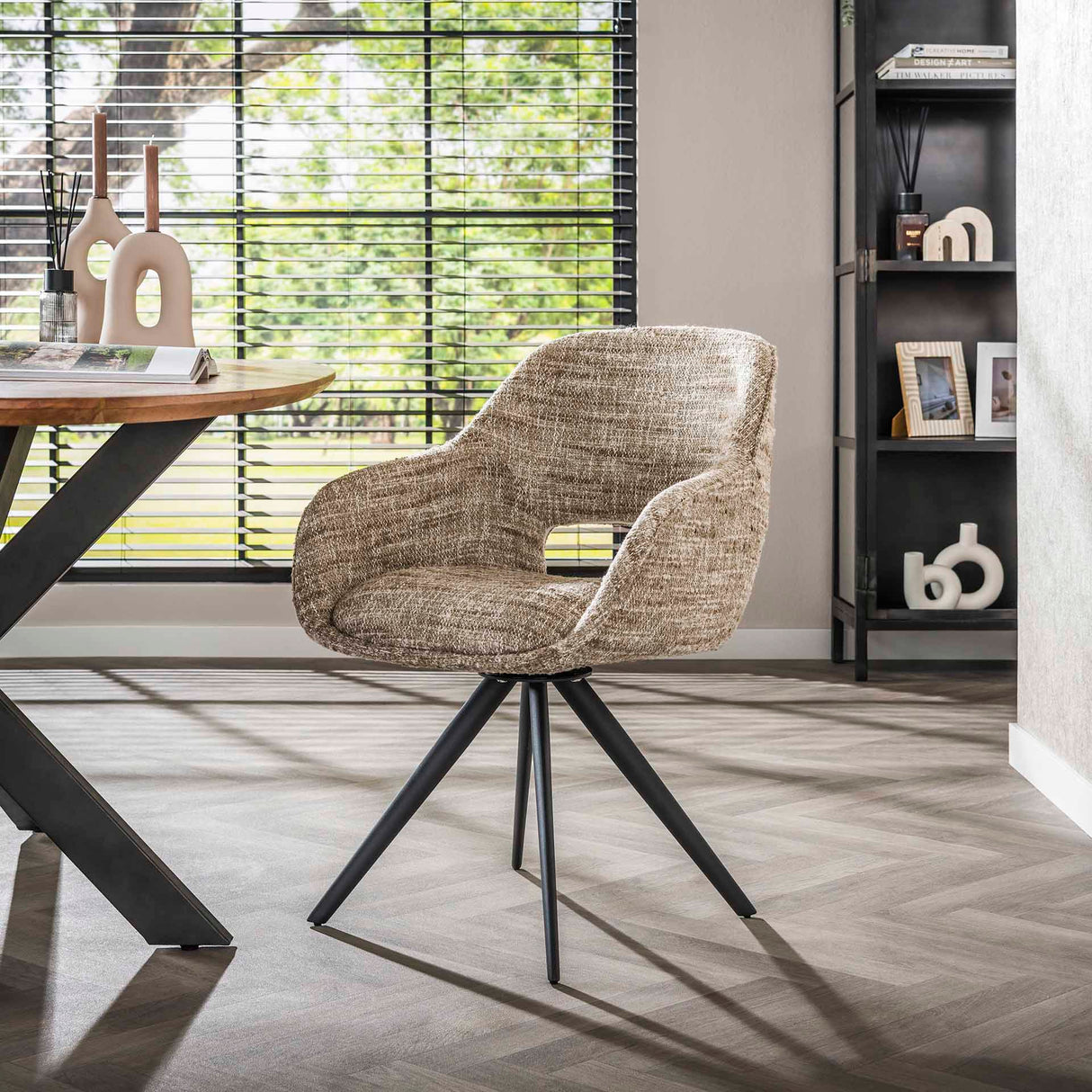 Dining chair Springo Rotatable Eagle Sand color