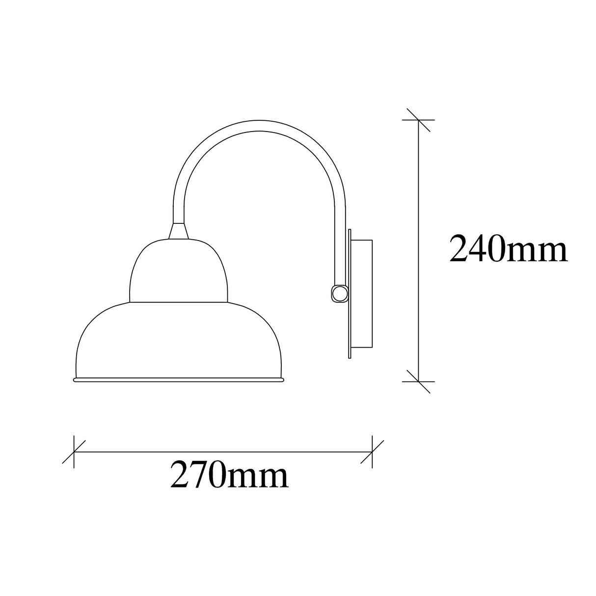 Wall lamp Gold Metal Allure