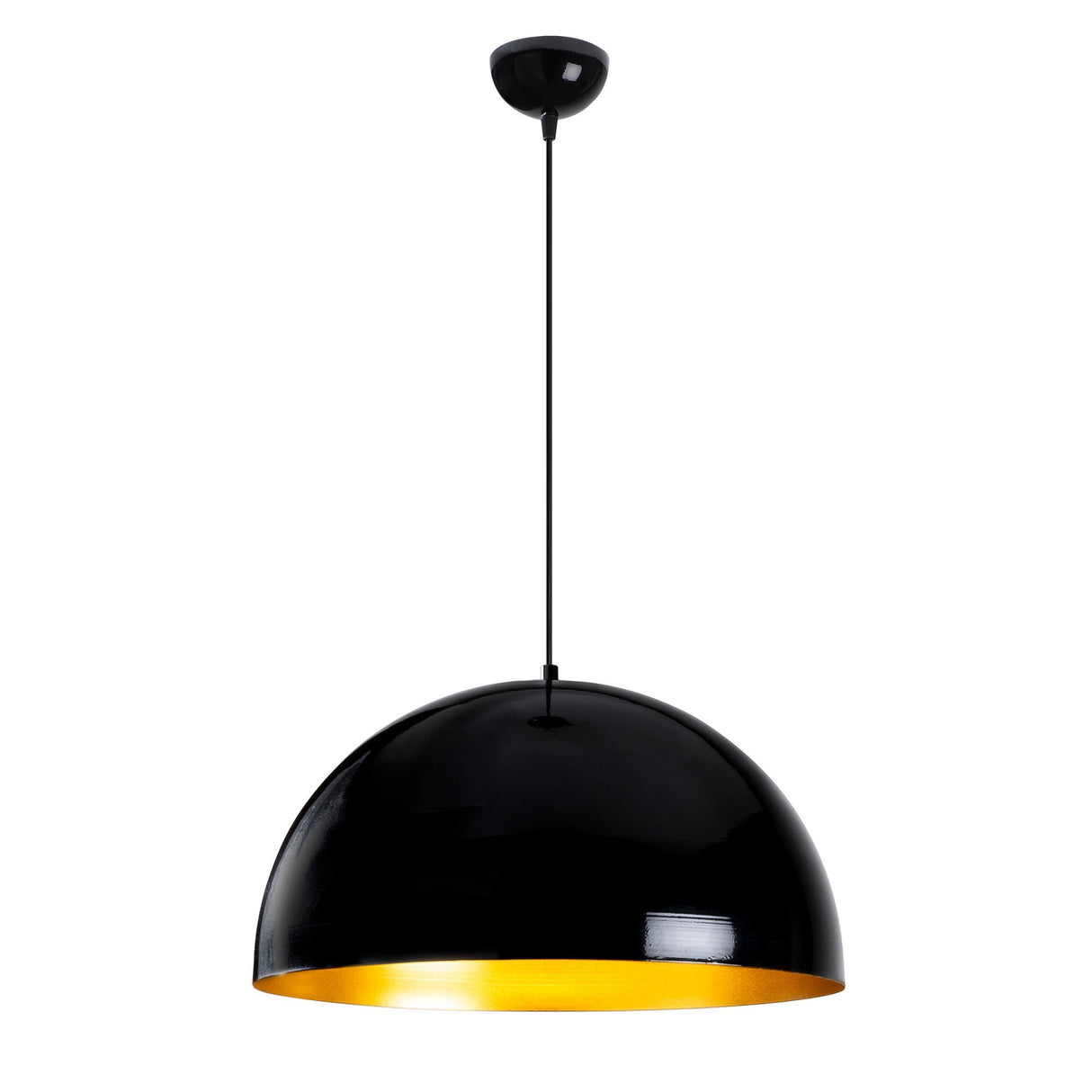 Round Black Metal Pendant Light Allure