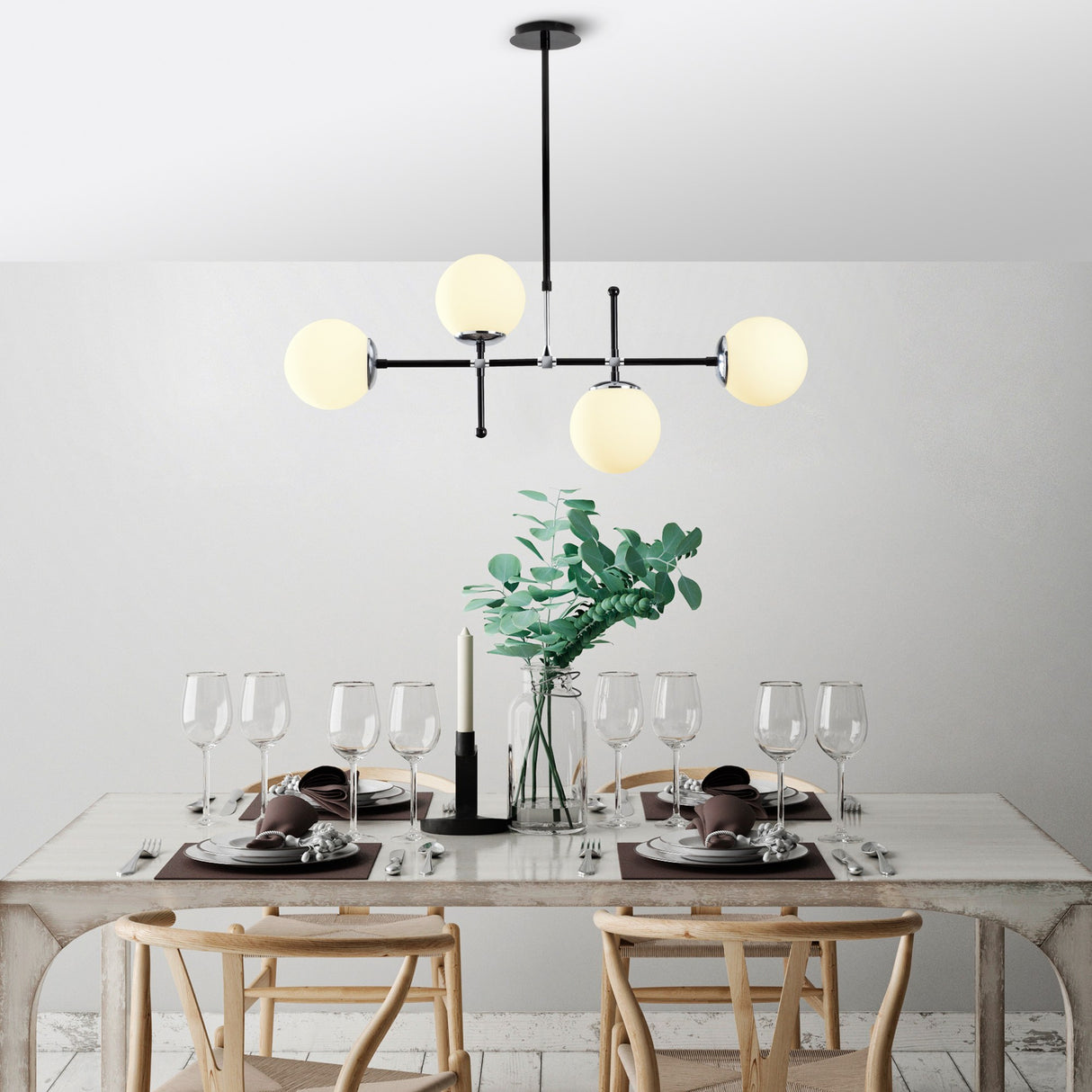 Black Metal Pendant Lamp Rosanna