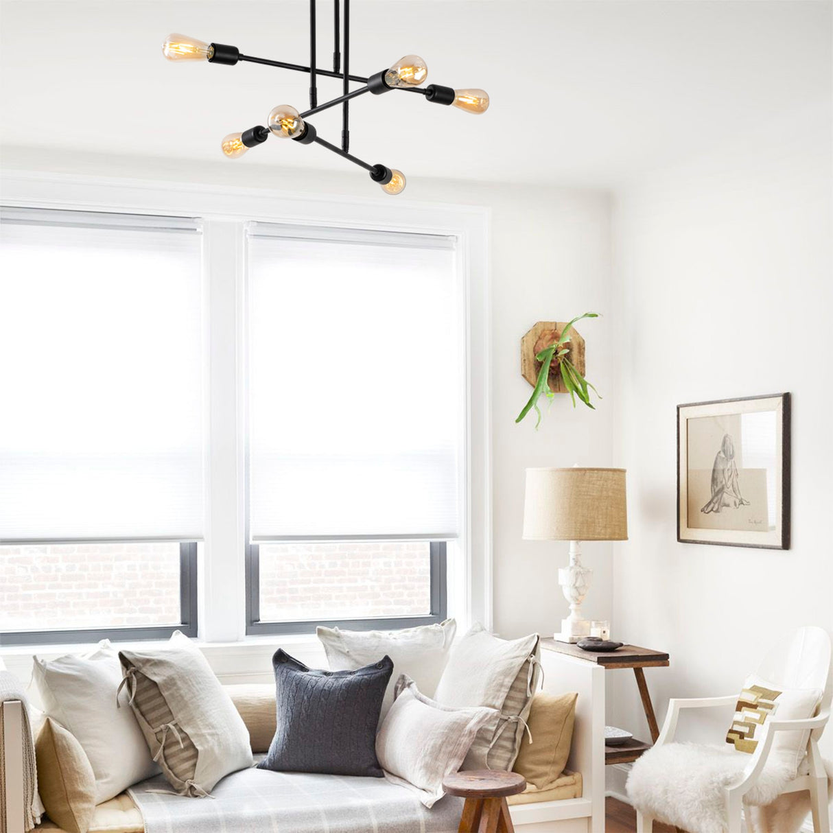 Black Metal Pendant Lamp Topaz