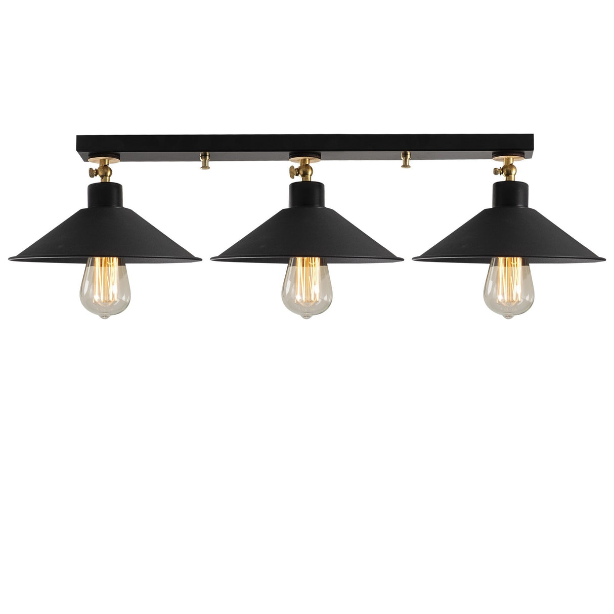 Pendant lamp 3-light Black Metal Allure