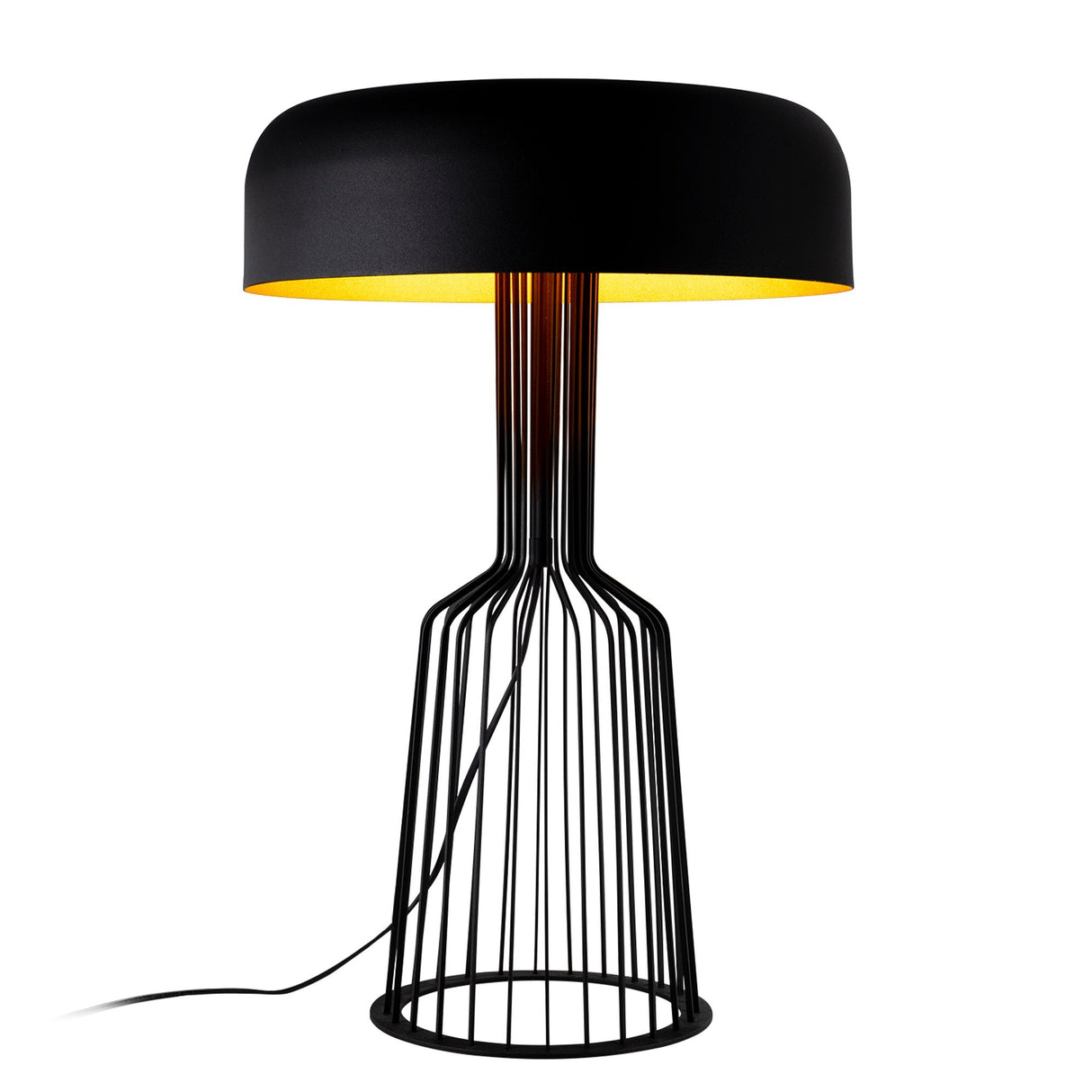 Table lamp Black Gold Metal Quartz
