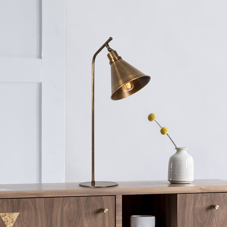 Table lamp Bronze-colored Metal Crimson