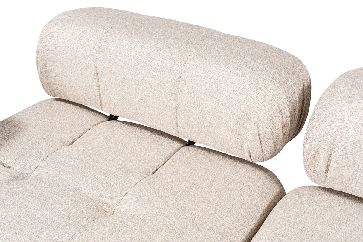 Modular Bank 3-seater with Hocker Doblo Light Beige