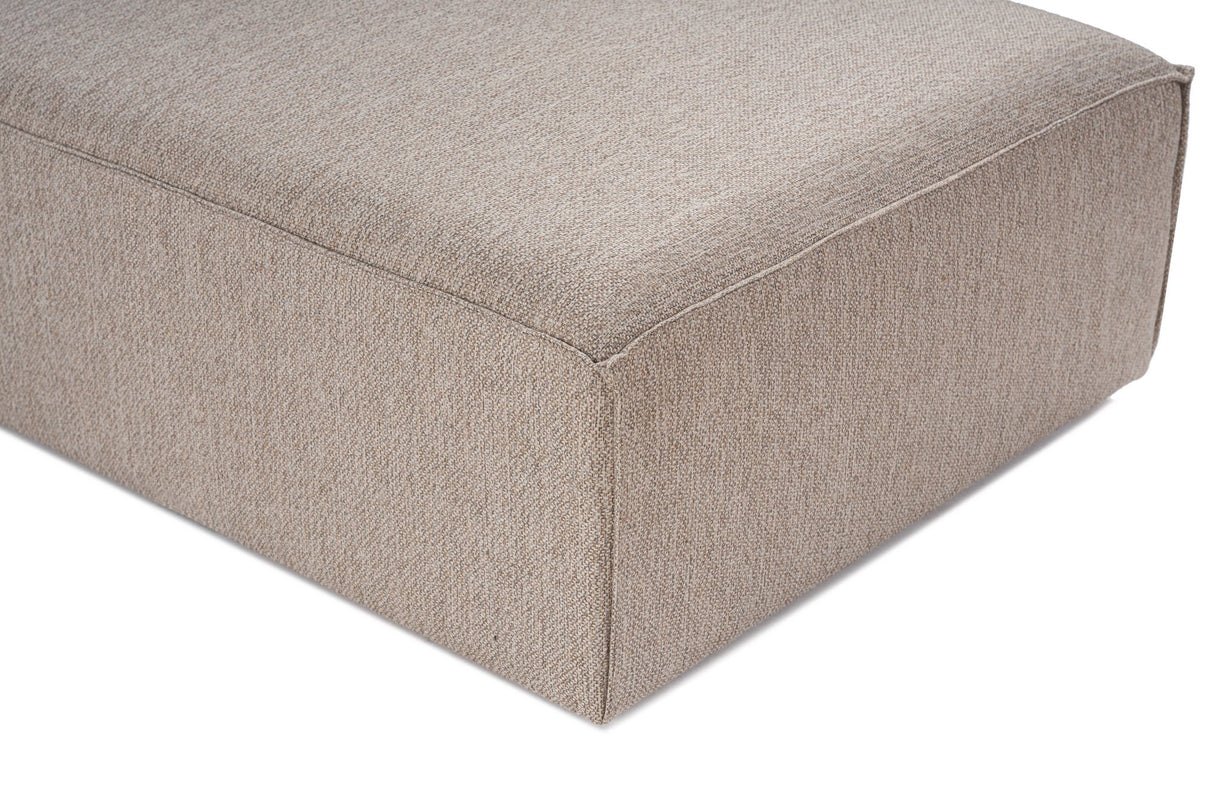 Modular XXL corner sofa beige linen 430 cm wide Sora - right