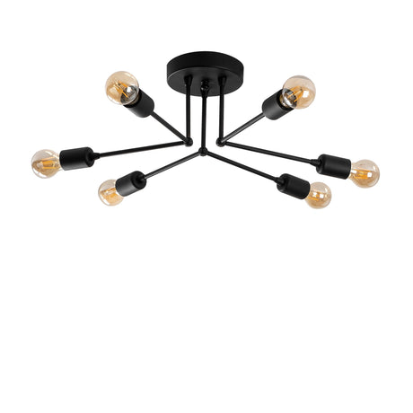 Ceiling lamp Black Metal Sentinel
