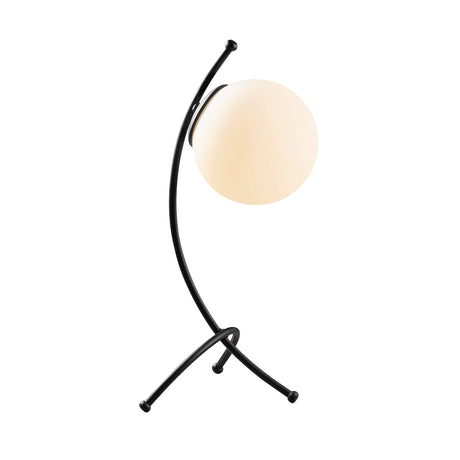 Table lamp Black White Glass Nightstrike