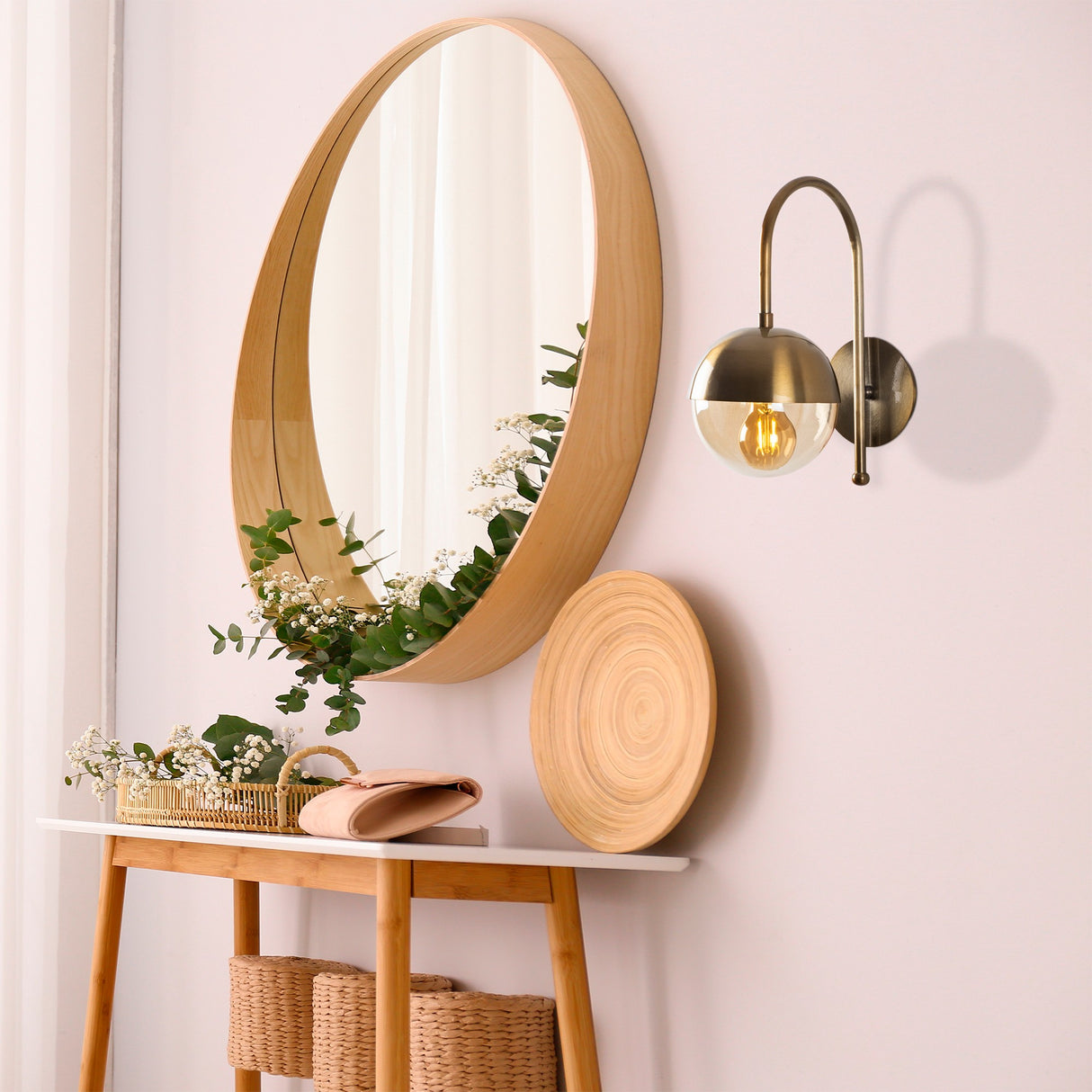 Bronze Glass Wall Lamp Carina