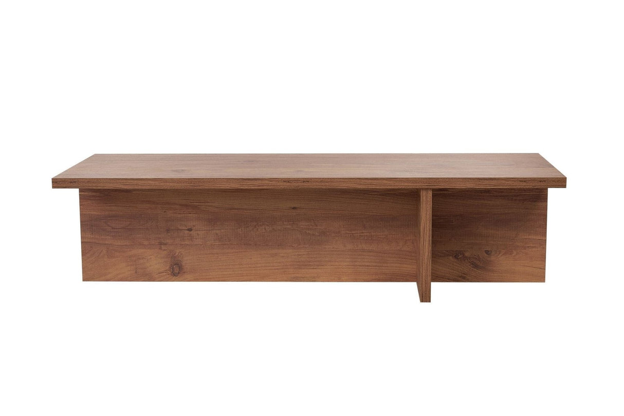 Rectangular coffee table Portland pine wood melamine 120x45x30 cm