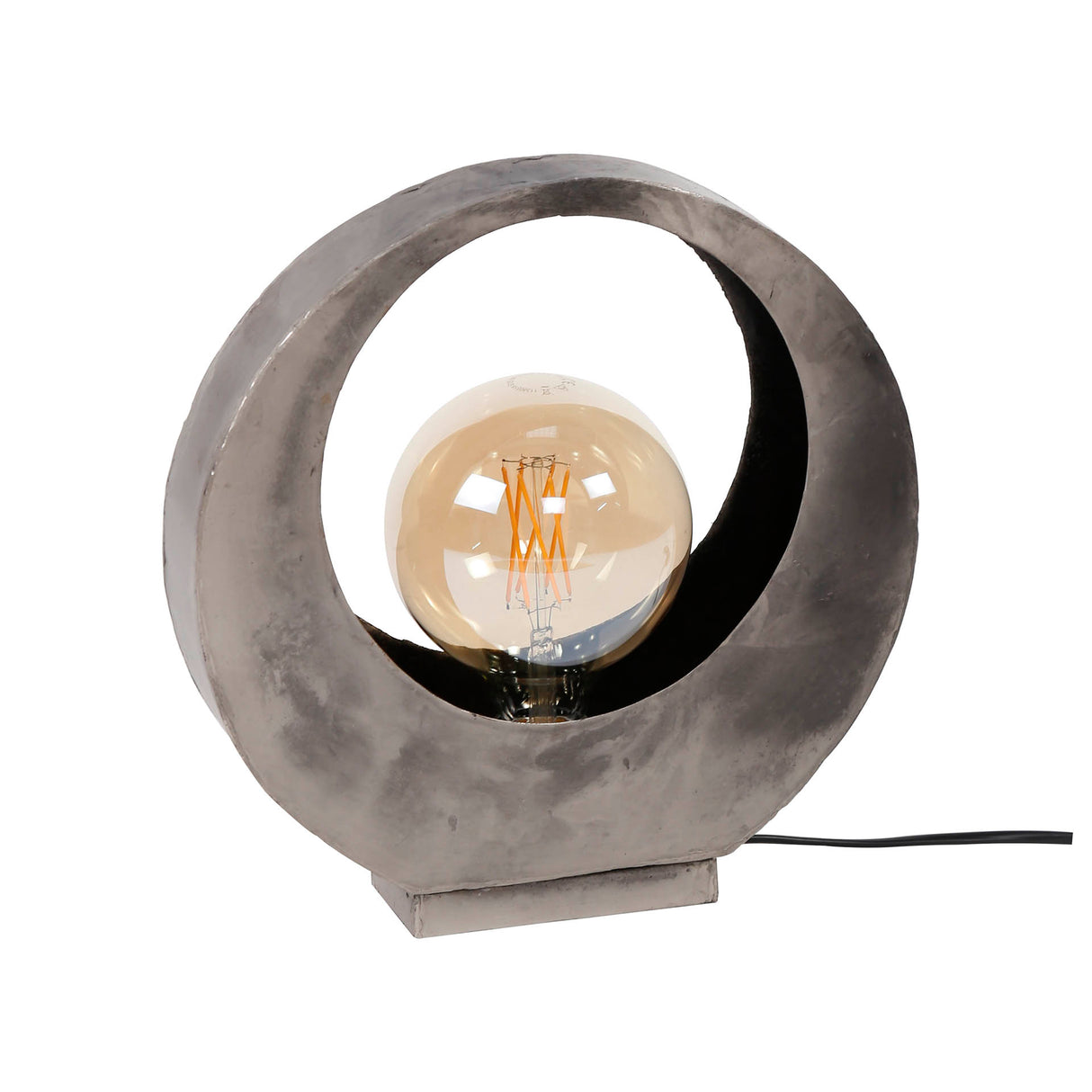 Industrial Mia Metal Round Table Lamp