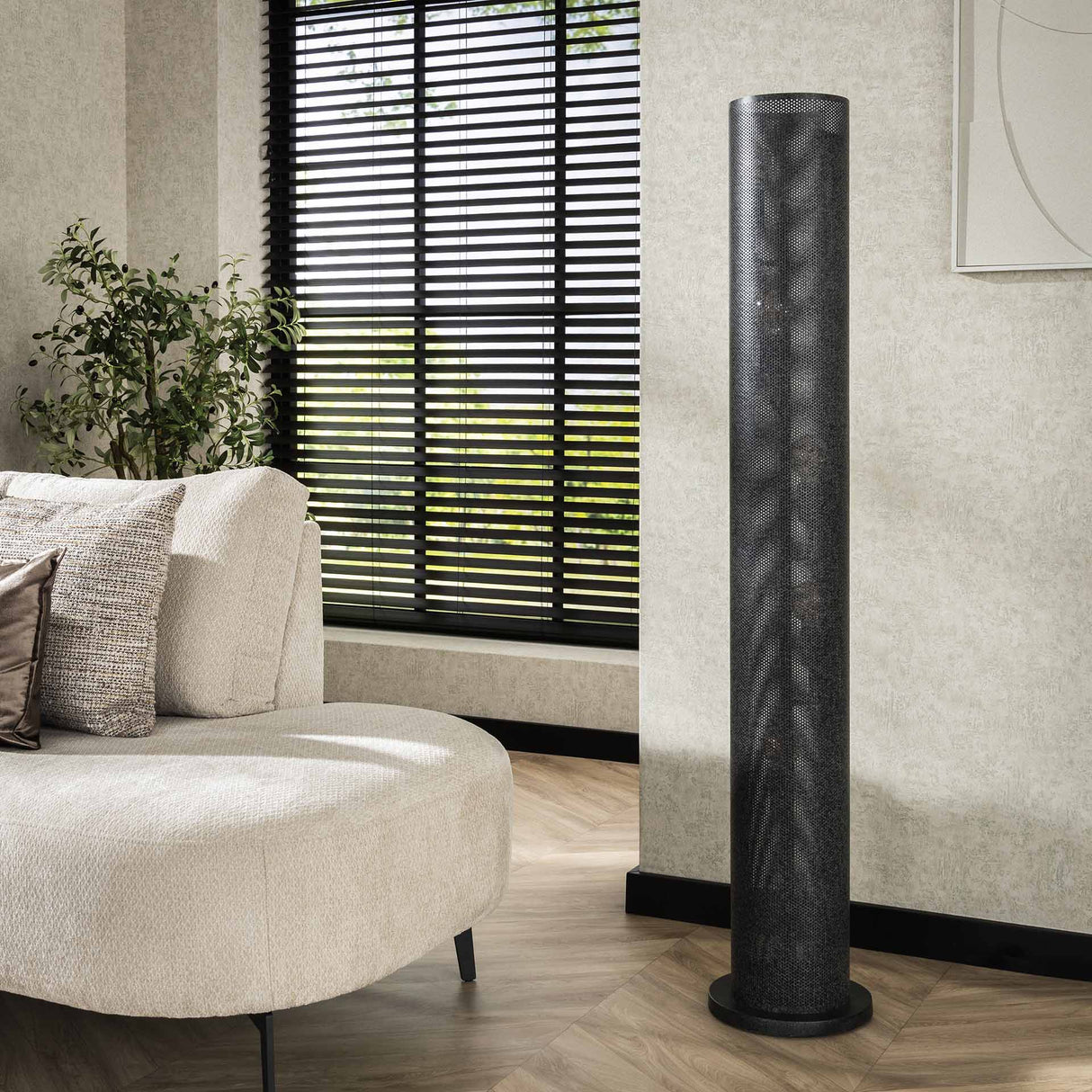 Knox floor lamp 5-light mesh black