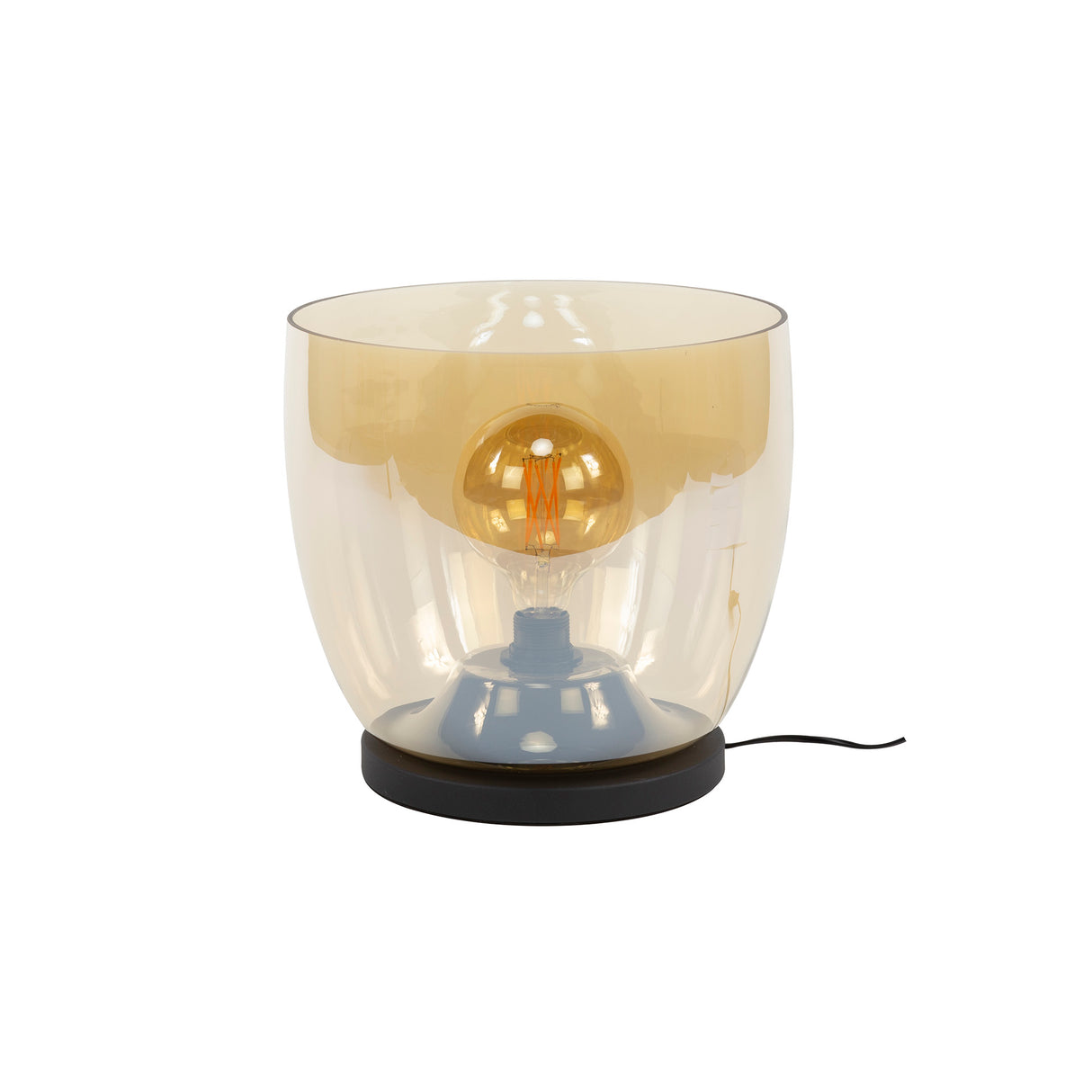 Floor lamp Dain UP XL Amber-colored glass