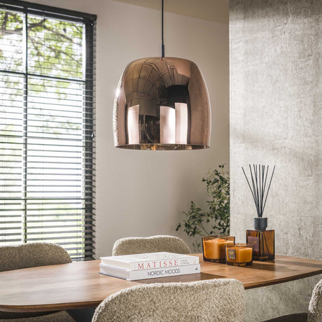 Floor lamp Dain chrome-colored glass