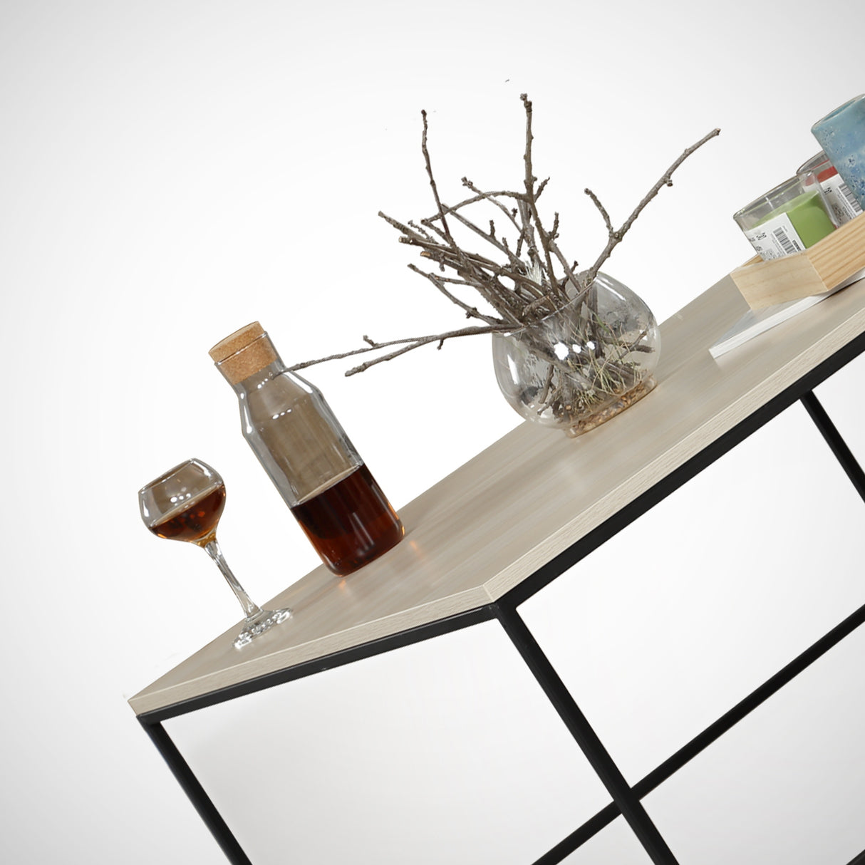 Square Coffee Table 75x75 cm Pola - Oak Melamine